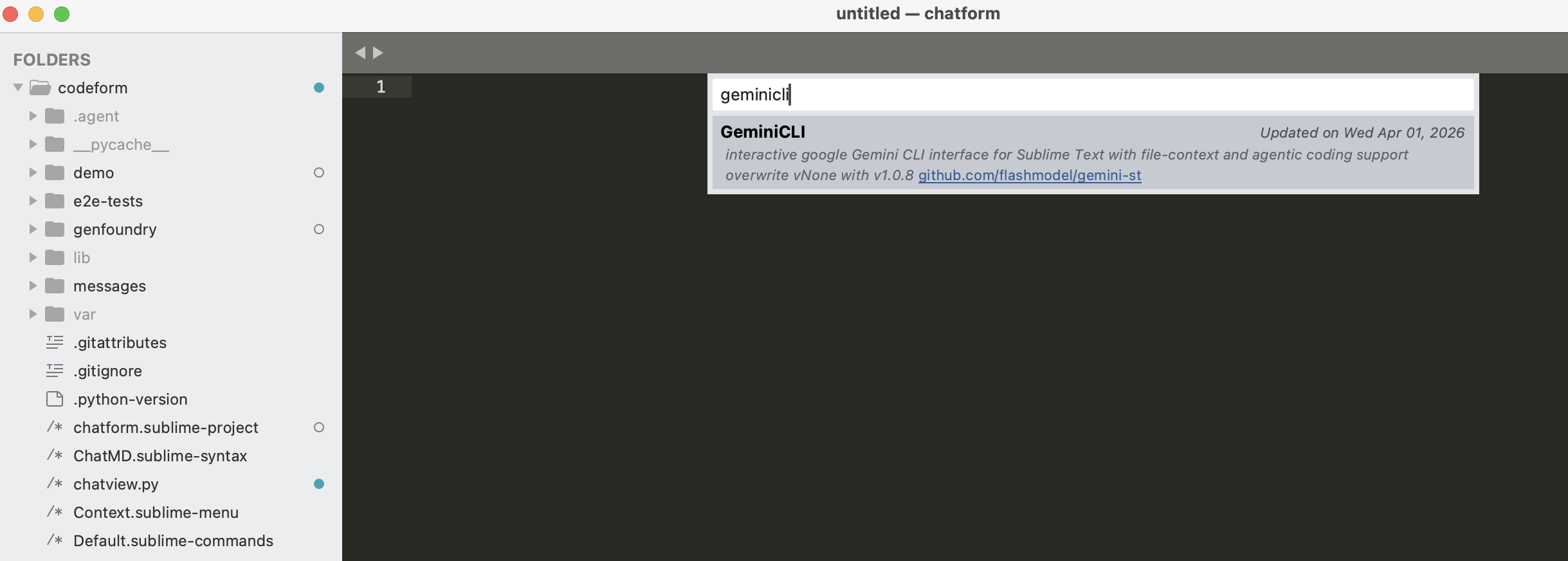 Install Gemini